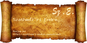 Szathmári Endre névjegykártya